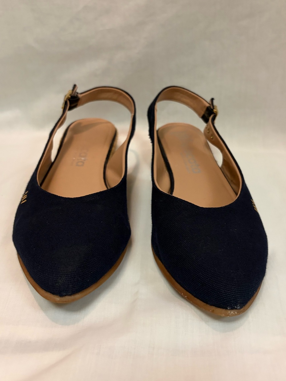 Viscata Canvas Low Wedge Espadrille Flats
